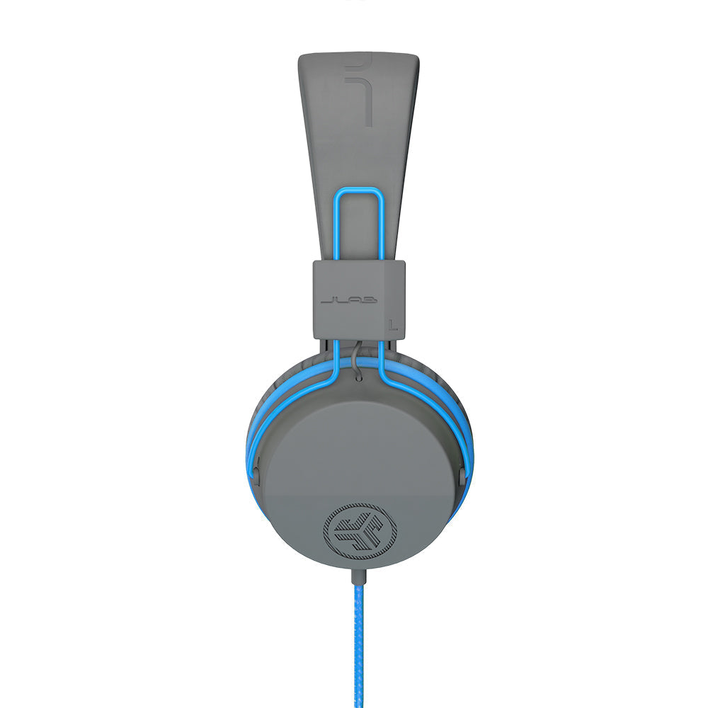 JBuddies Studio On-Ear Kids Wired Type-C Headphones Blue/Gray