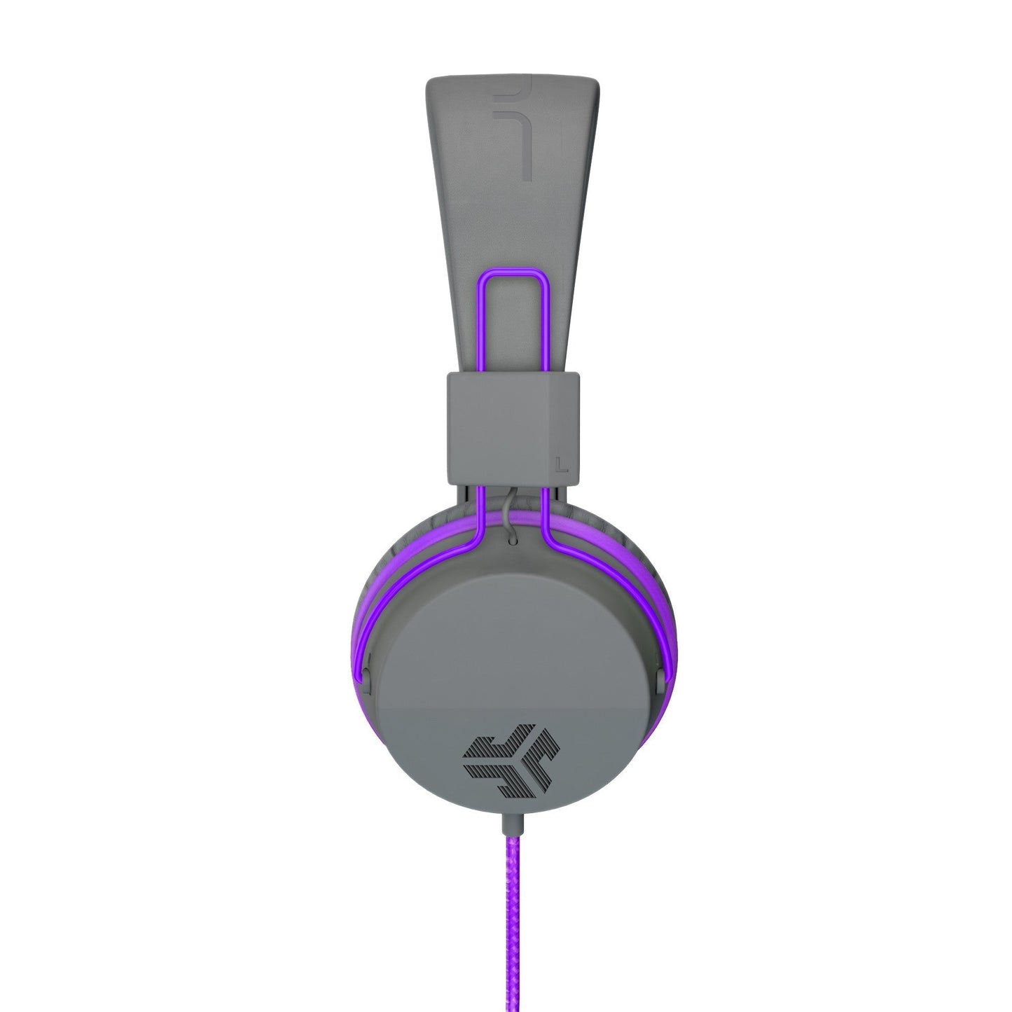 JBuddies Studio On-Ear Kids Wired Type-C Headphones Graphite/Violet