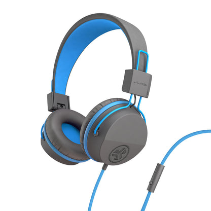 JBuddies Studio On-Ear Kids Wired Type-C Headphones Blue/Gray