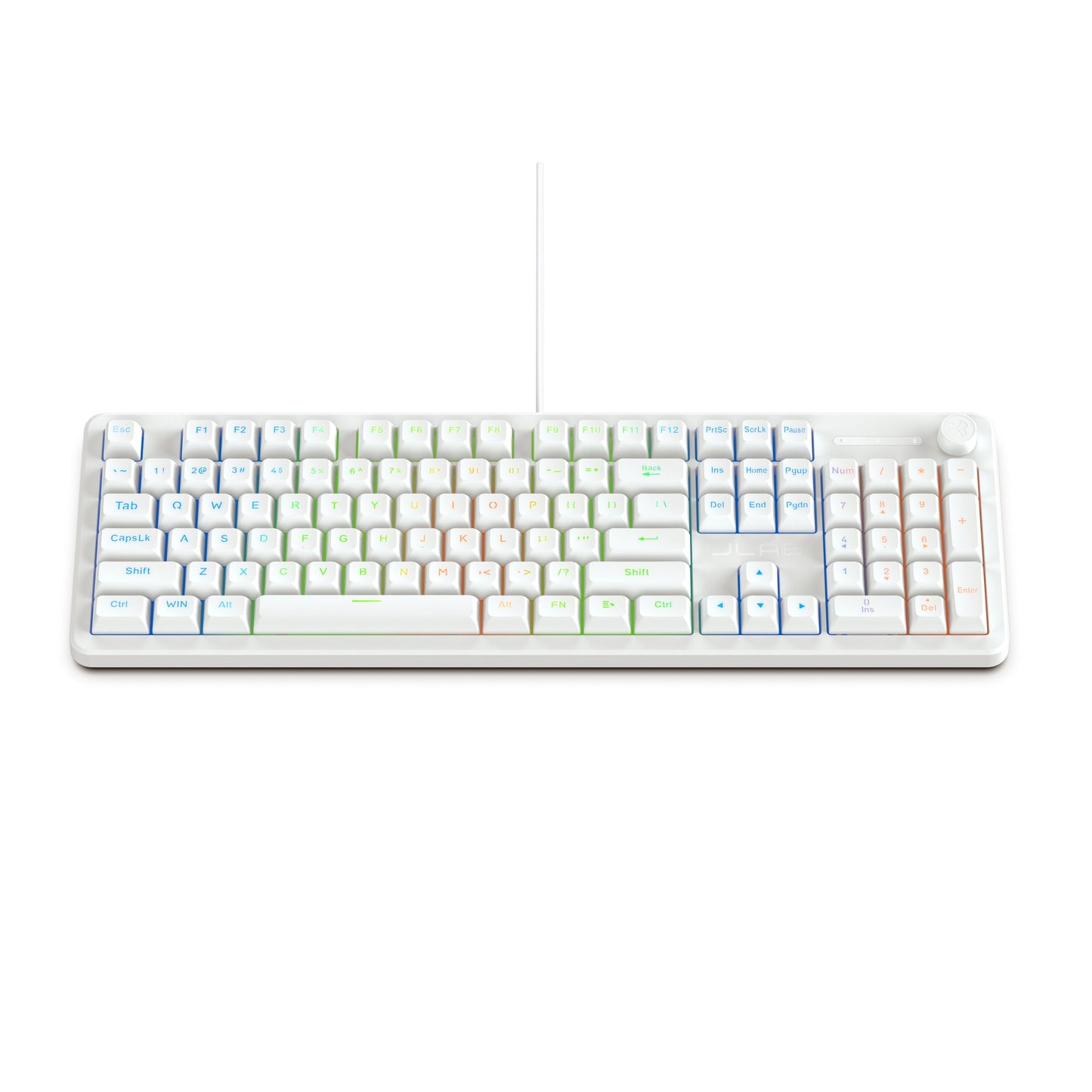 Nightfall Full-Size Wired Gaming Keyboard White