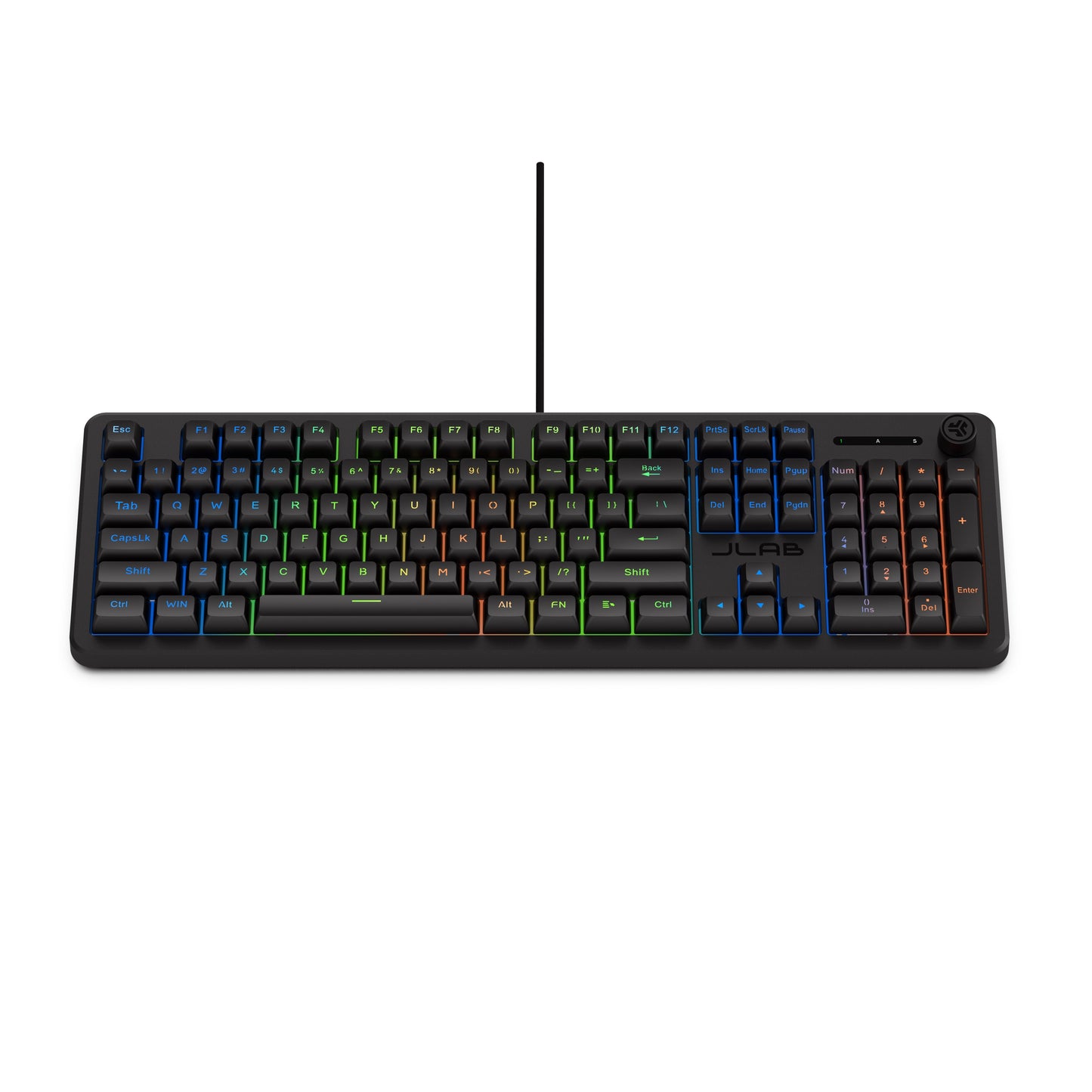 Nightfall Full-Size Wired Gaming Keyboard Black