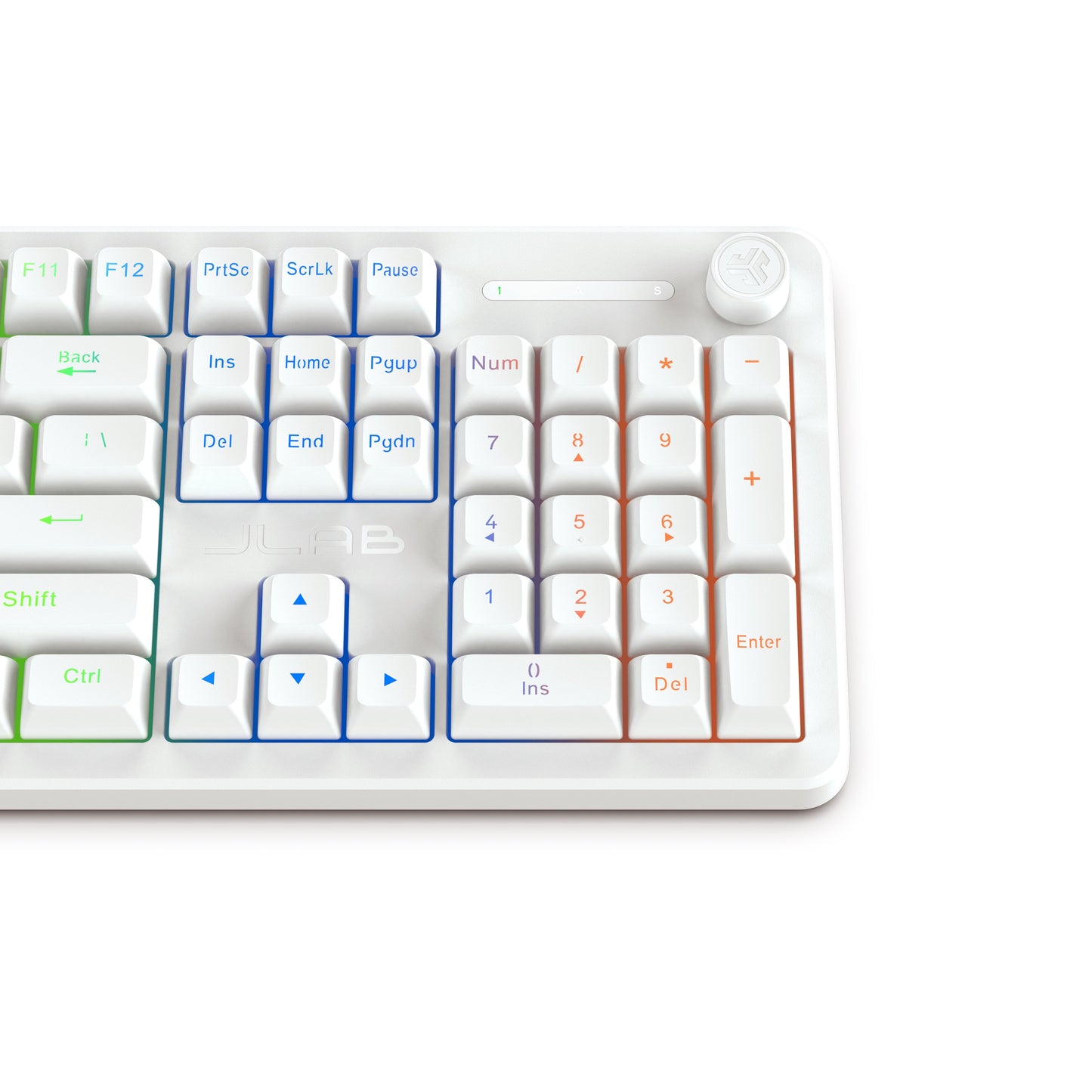 Nightfall Full-Size Wired Gaming Keyboard White