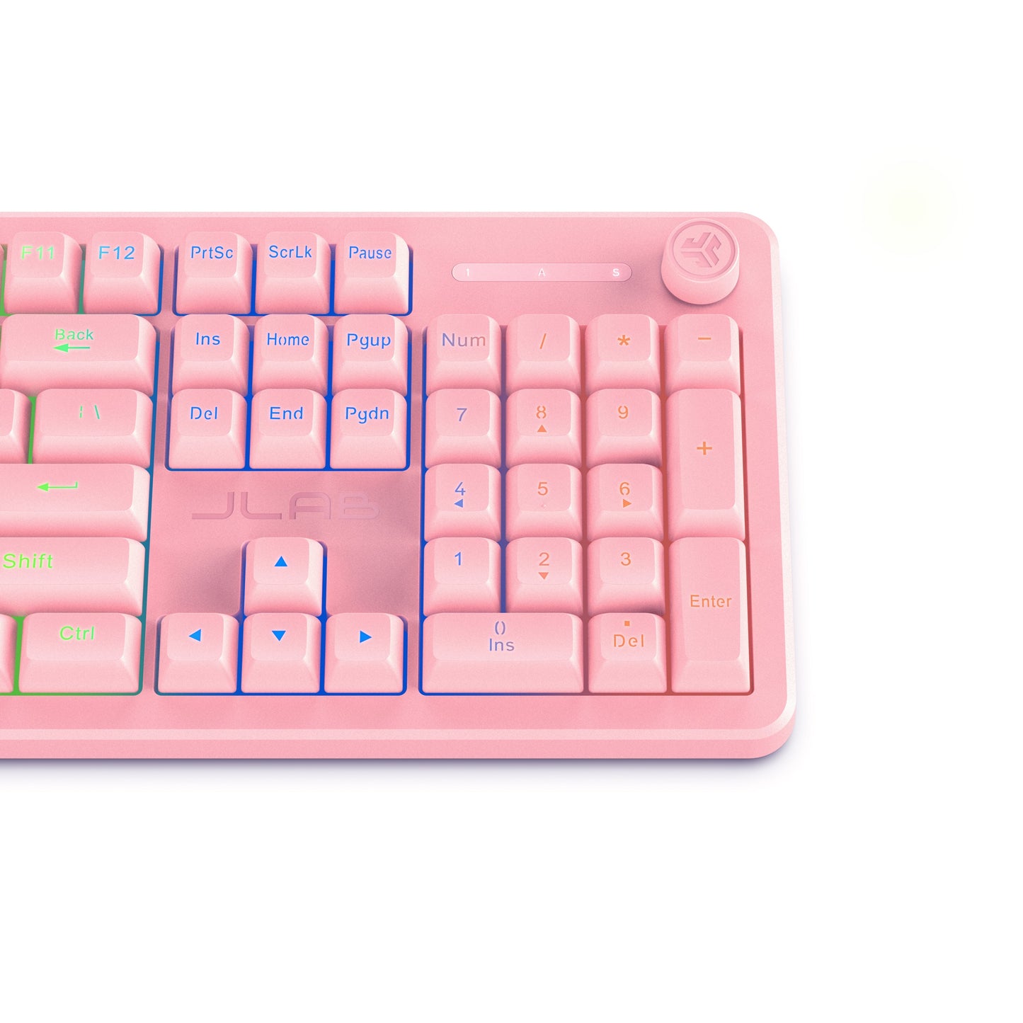 Nightfall Full-Size Wired Gaming Keyboard Pink