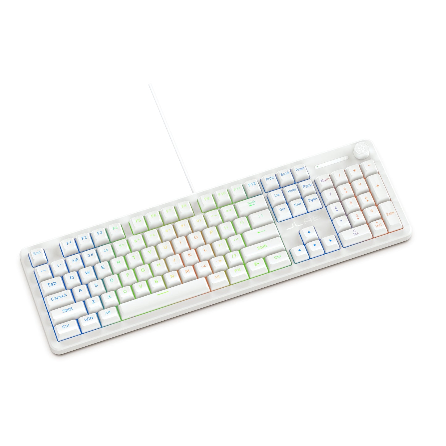 Nightfall Full-Size Wired Gaming Keyboard White