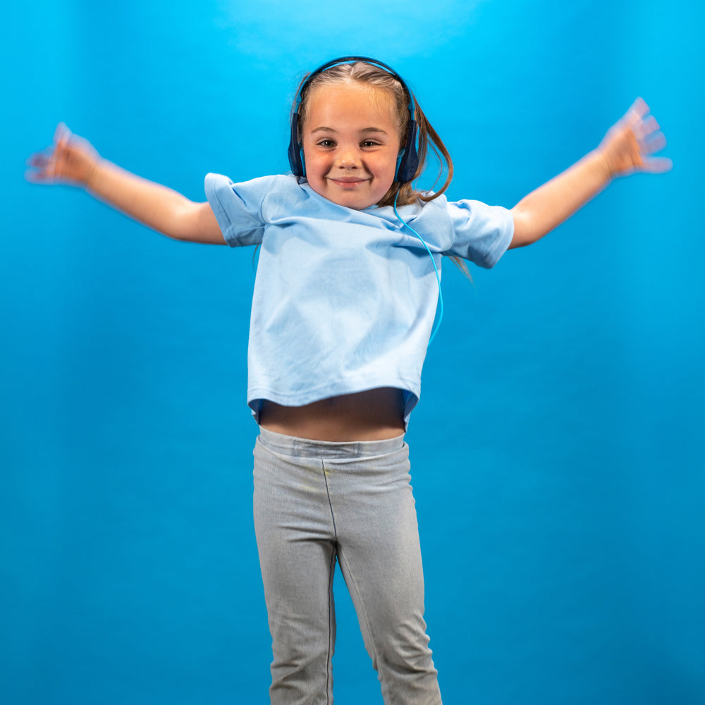 JBuddies Pop Wired Kids Headphones Blue