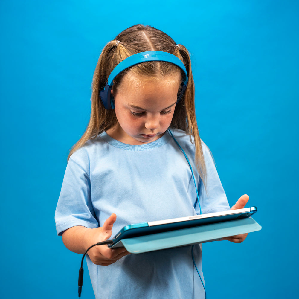 JBuddies Pop Wired Kids Headphones Blue