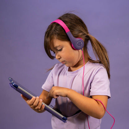 JBuddies Pop Wired Kids Headphones Pink