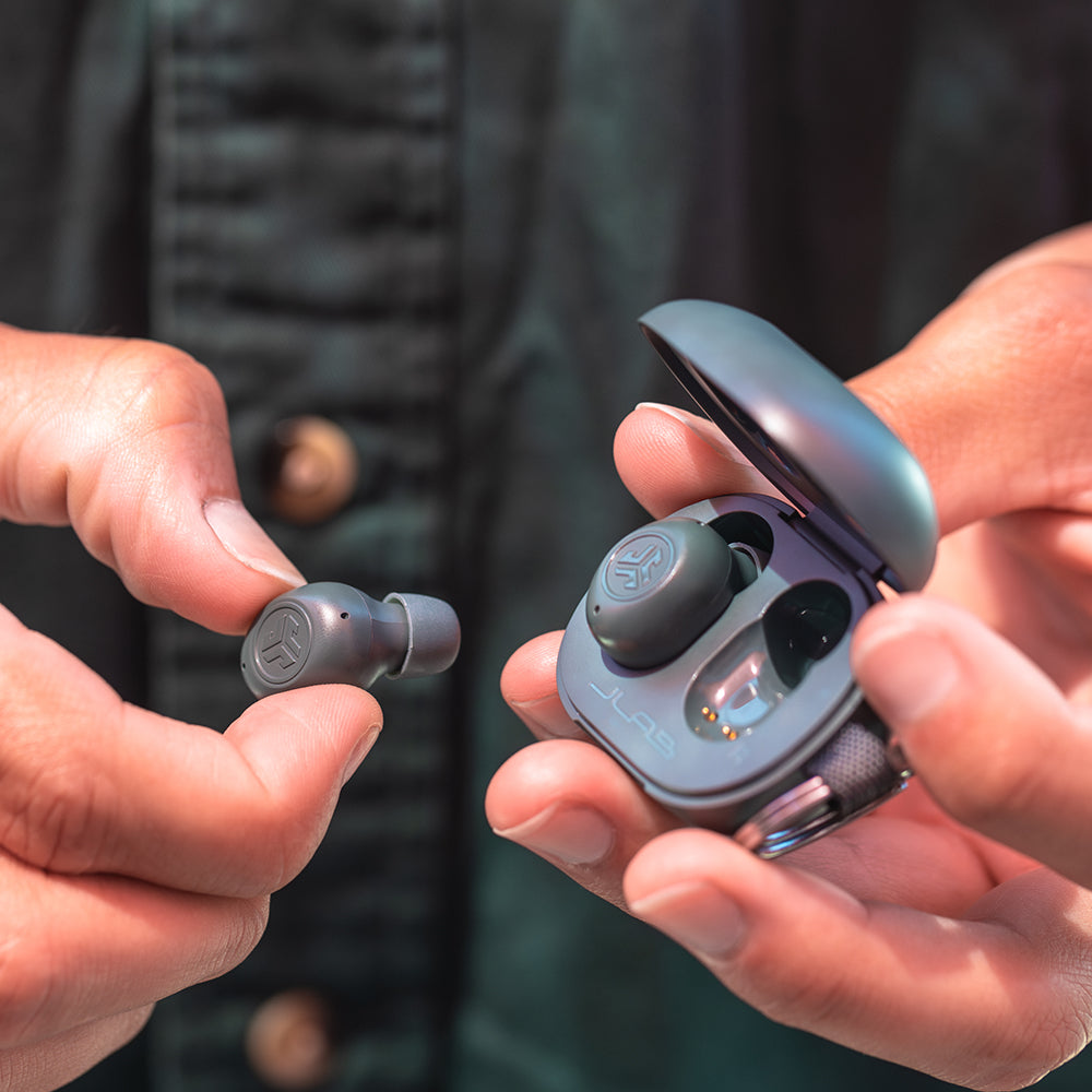 JBuds Mini True Wireless Earbuds Sage Gray