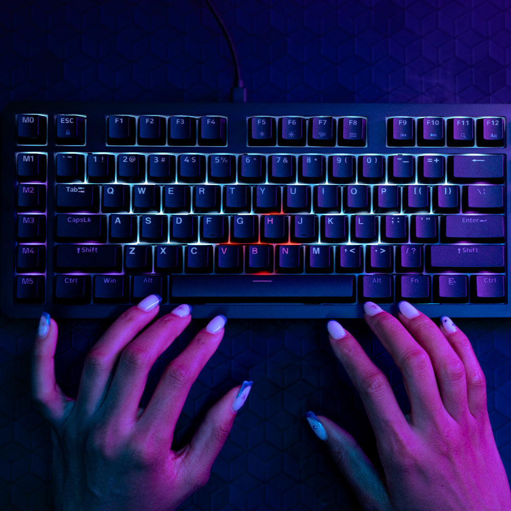 Midnight Full-Size Wired Gaming Keyboard Black