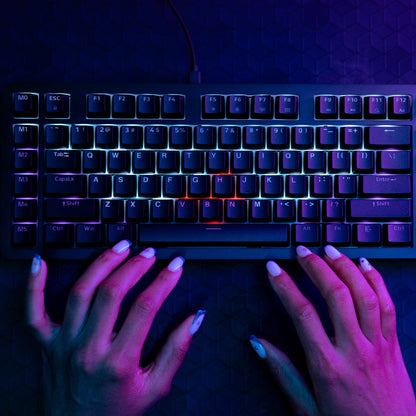 Midnight Full-Size Wired Gaming Keyboard Black