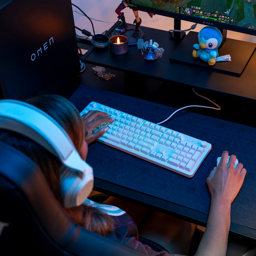 Nightfall Full-Size Wired Gaming Keyboard White