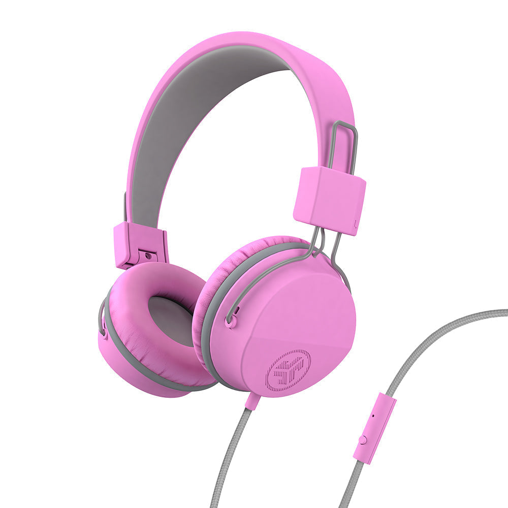 JBuddies Studio On-Ear Kids Wired Type-C Headphones Pink